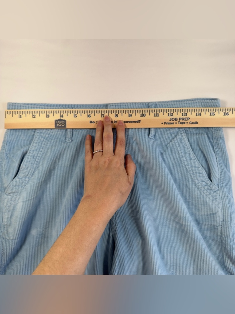American Eagle Corduroy Cargo Pants Womens High Rise Baggy Wide Leg Skater SZ 6 - Picture 8 of 15